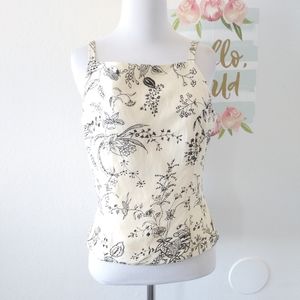 ANN TAYLOR silk floral cami top. Size 4